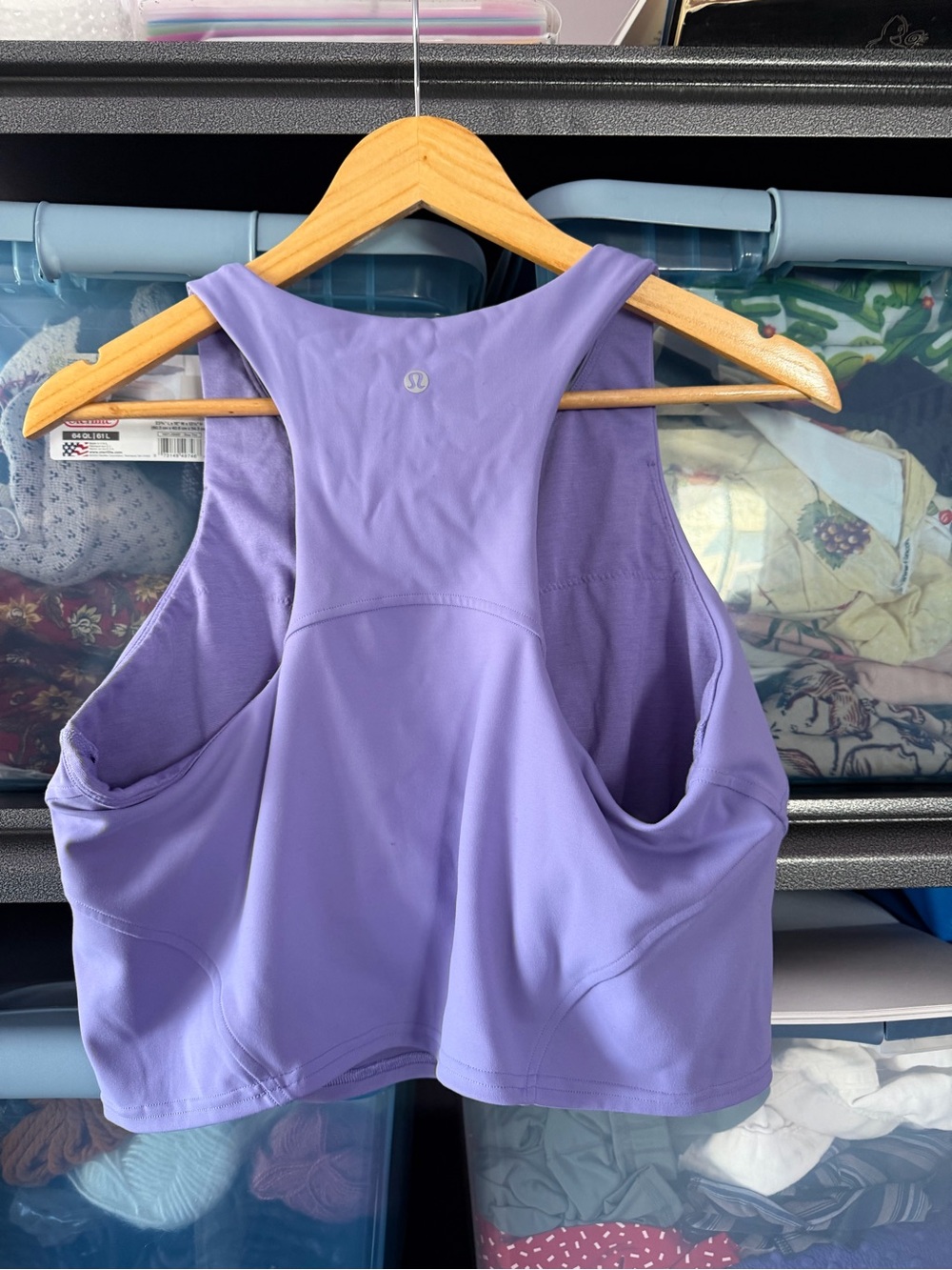 Lululemon Align Lavender Purple Women's Sleeveless Crop Tank Bra Top 14 - Picture 3 of 5